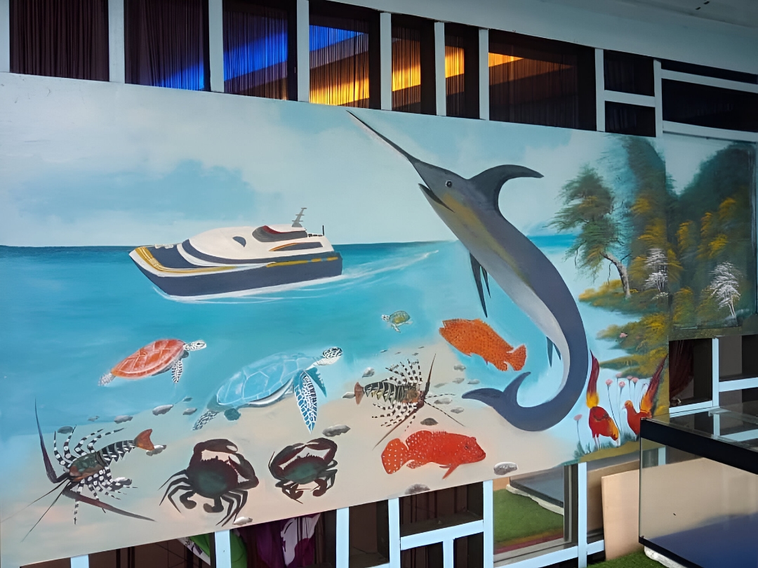 entrance mural