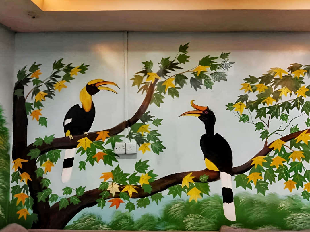 hornbill mural
